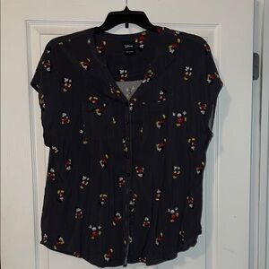 Mickey Mouse button up blouse
